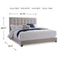 Ashley Culverbach Queen Upholstered Bed in Beige, , large