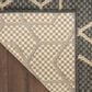 Nourison Horizon HOZ01 Charcoal 8" x 10" Indoor/Outdoor Area Rug, , large