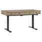Riva Ridge Emerson 60" Lift Desk in Light Elm and Black, , large