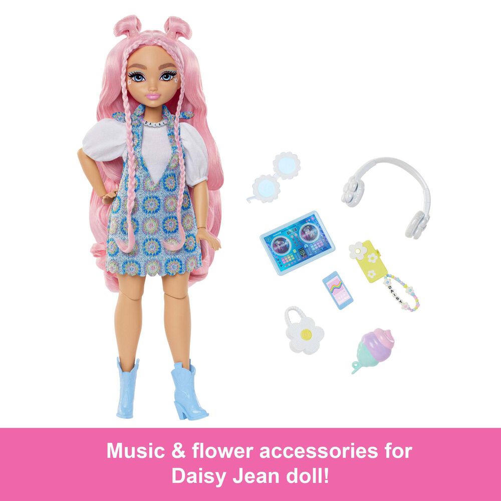 Barbie Daisy Jean Doll with Accessories in Pink, White and Blue, , large