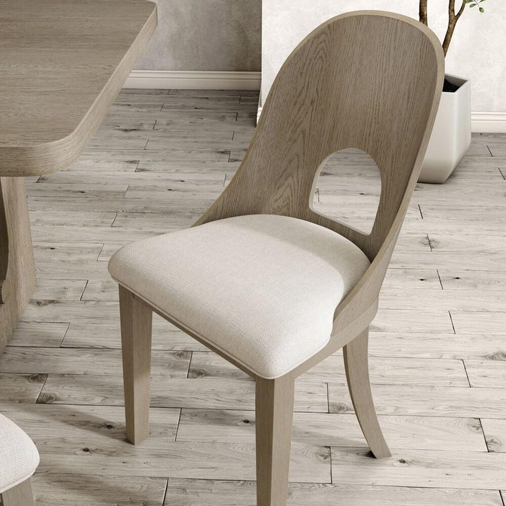Furniture of America Sterling West Side Chair in White Oak &#40;Set of 2&#41;, , large