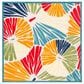 Safavieh Cabana CBN356A 6"7" Square Ivory and Blue Indoor/Outdoor Area Performance Rug, , large