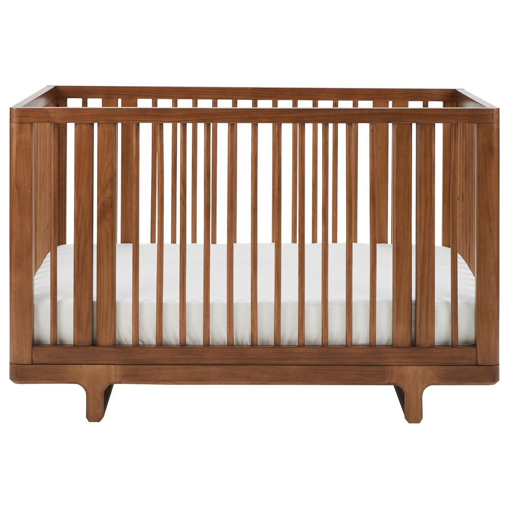 Maxi Cosi Embraced Forms Convertible Crib and Dresser 2-Piece Nursery Set in Chestnut, , large