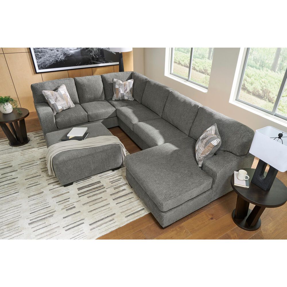 Ashley Clarington Oversized Accent Ottoman in Greystone, , large