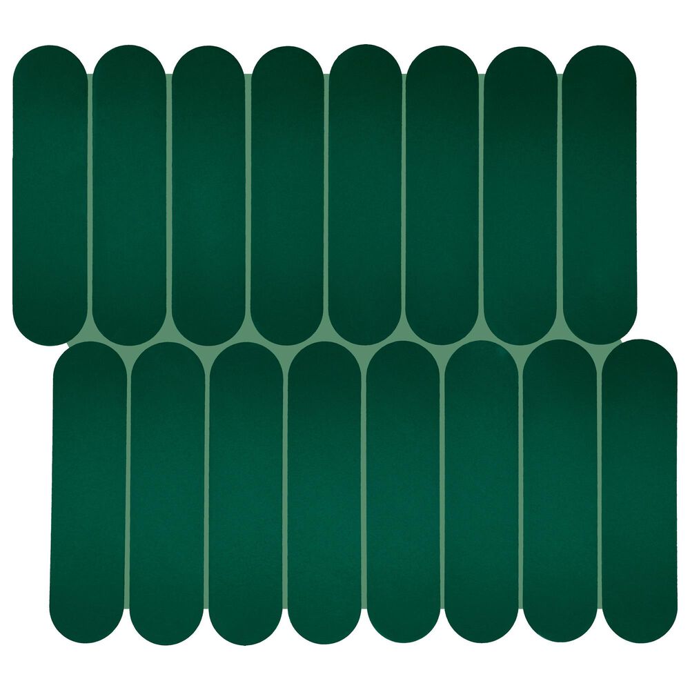 Dal-Tile Artefino Element Forest 1.5" x 6" Capsule on 12" x 13" Porcelain Mosaic Sheet, , large