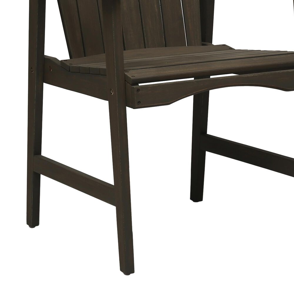 Hearth and Haven Outdoor Adirondack Dining Chair in Grey (Set of 2), , large