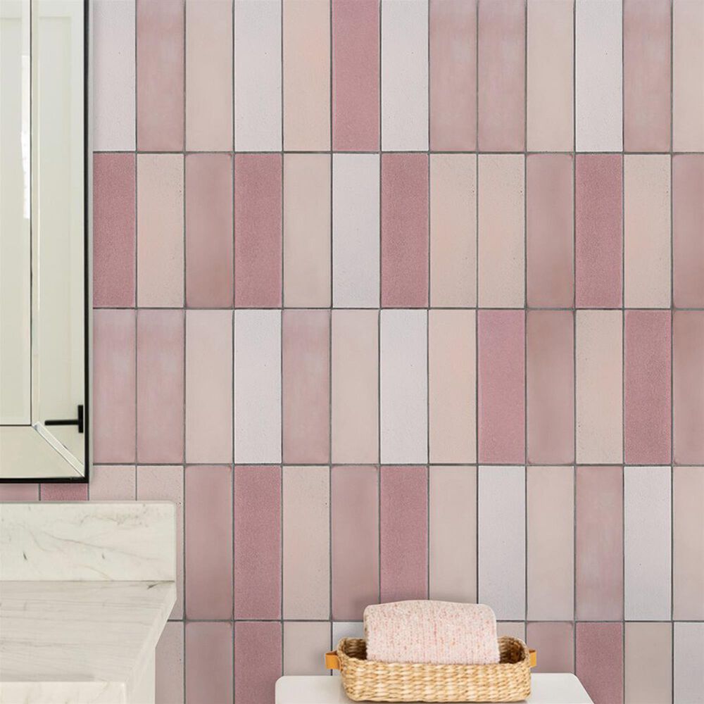 Soho Studio ColorHues Terra Blend 2" x 8" Cement and Lava Stone Tile, , large