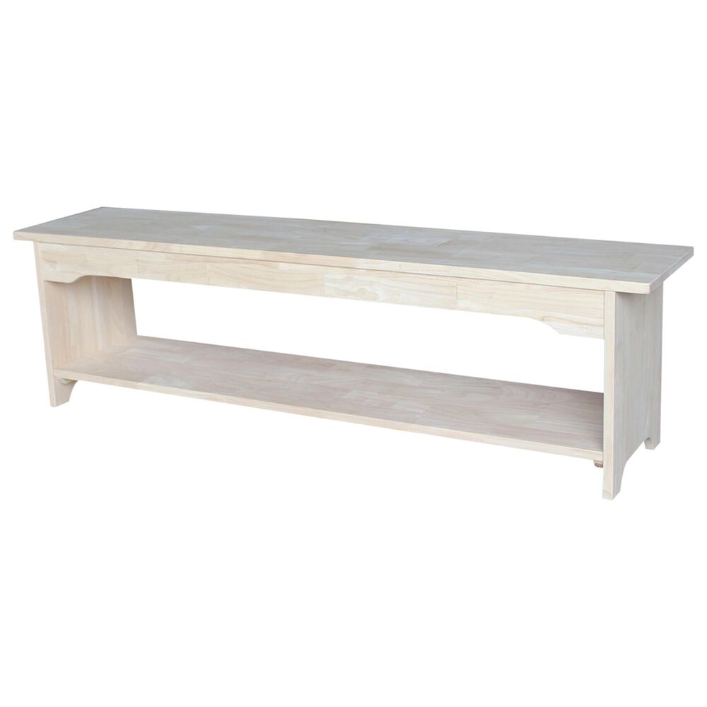 International Concepts Brookstone 60" Bench in Unfinished, , large