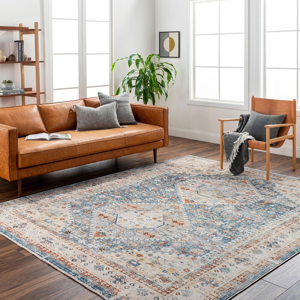 Surya Chicago CHG2309 11&#39;11&quot; x 15&#39;7&quot; Blue, Light Beige, Mustard, Slate, Burnt Orange, Light Grey Area Rug, , large