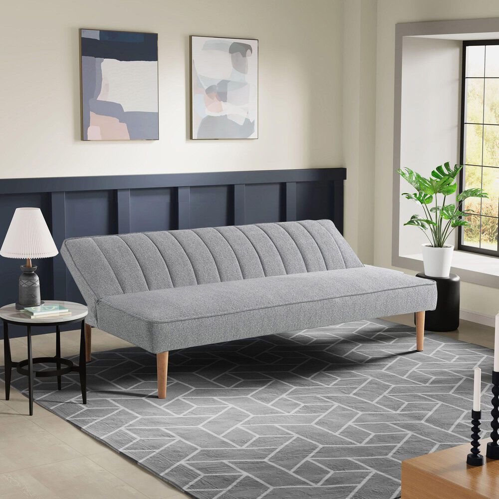Lifestyle Solutions Salem Convertible Sofa in Light Gray, , large