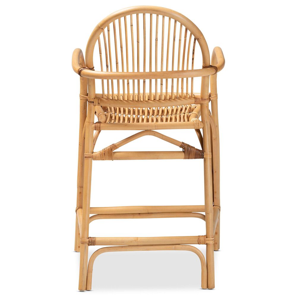Baxton Studio Tugera Counter Stool in Natural Brown, , large