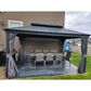 HOMLUX 14-ft x 10-ft Permanent Hardtop Gazebo Gray Gazebo with Hardtop Roof (Screen Included), , large