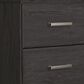 Signature Design by Ashley Belachime 4 Piece Queen Bedroom Set in Dark Charcoal, , large