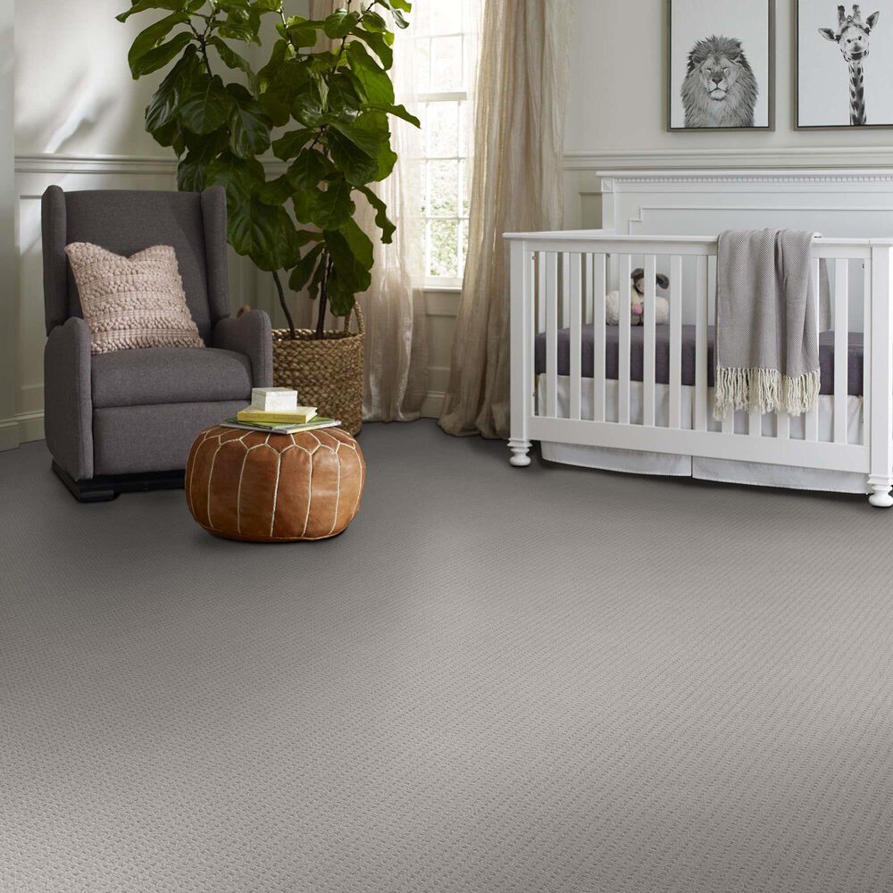 Shaw Framed View Carpet in Warm Greige, , large