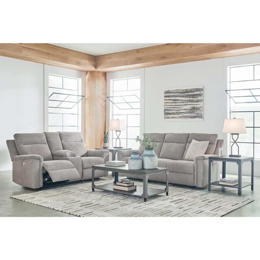 Ashley Barnsana Power Reclining Sofa in Ash, , large