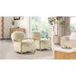 Jennifer Taylor Home Enchante Accent Chair in Taupe Beige, , large