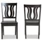 Baxton Studio Fenton Side Chair in Dark Brown (Set of 2), , large