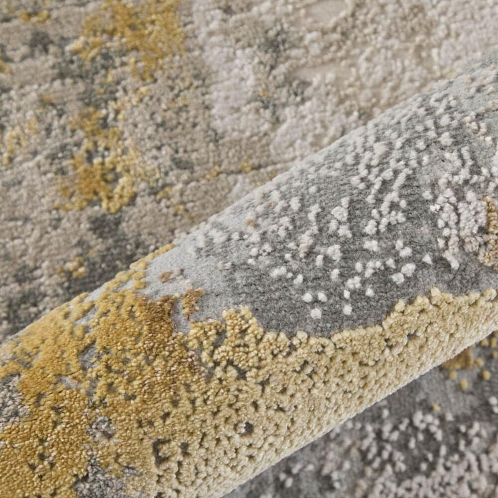 Feizy Waldor Gold and Birch 2&#39;10&quot; x 7&#39;10&quot; Runner, , large