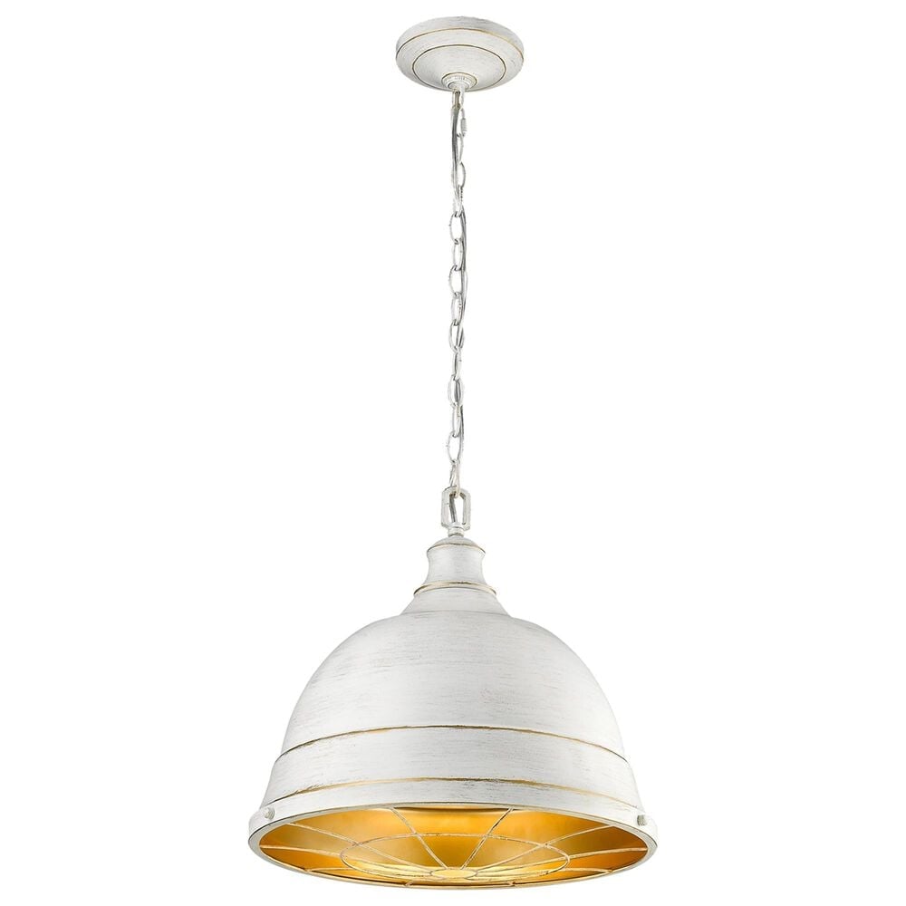 Golden Lighting Bartlett 2-Light Pendant in French White, , large