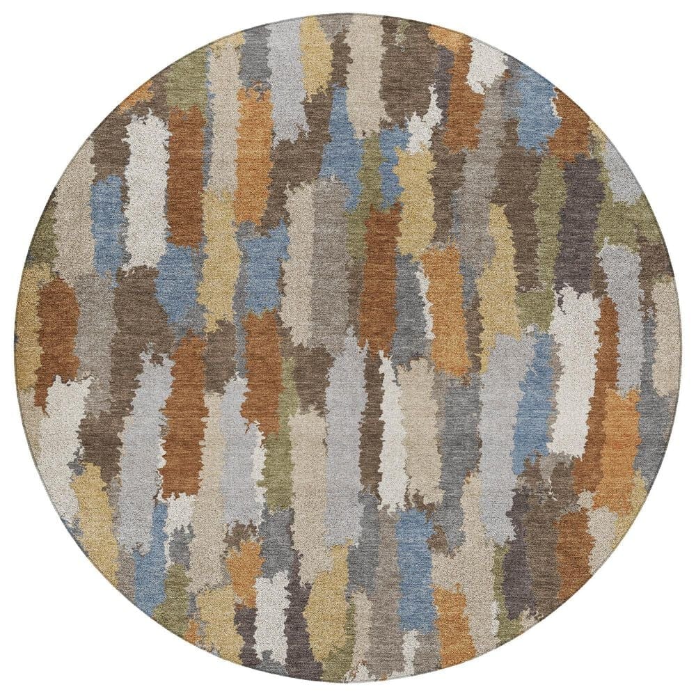 Dalyn Rug Company Kenner KN6 Chocolate 8" Round Area Rug, , large