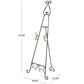 Maple and Jade Adjustable 2-Tier Display Easel with Chain Support in Weathered Bronze, , large