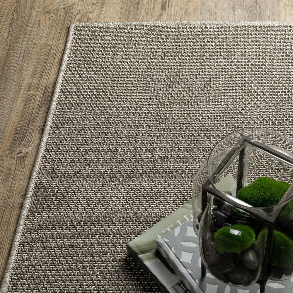 Oriental Weavers Caicos CA07A 6&#39;7&quot; x 9&#39;2&quot; Grey Area Rug, , large