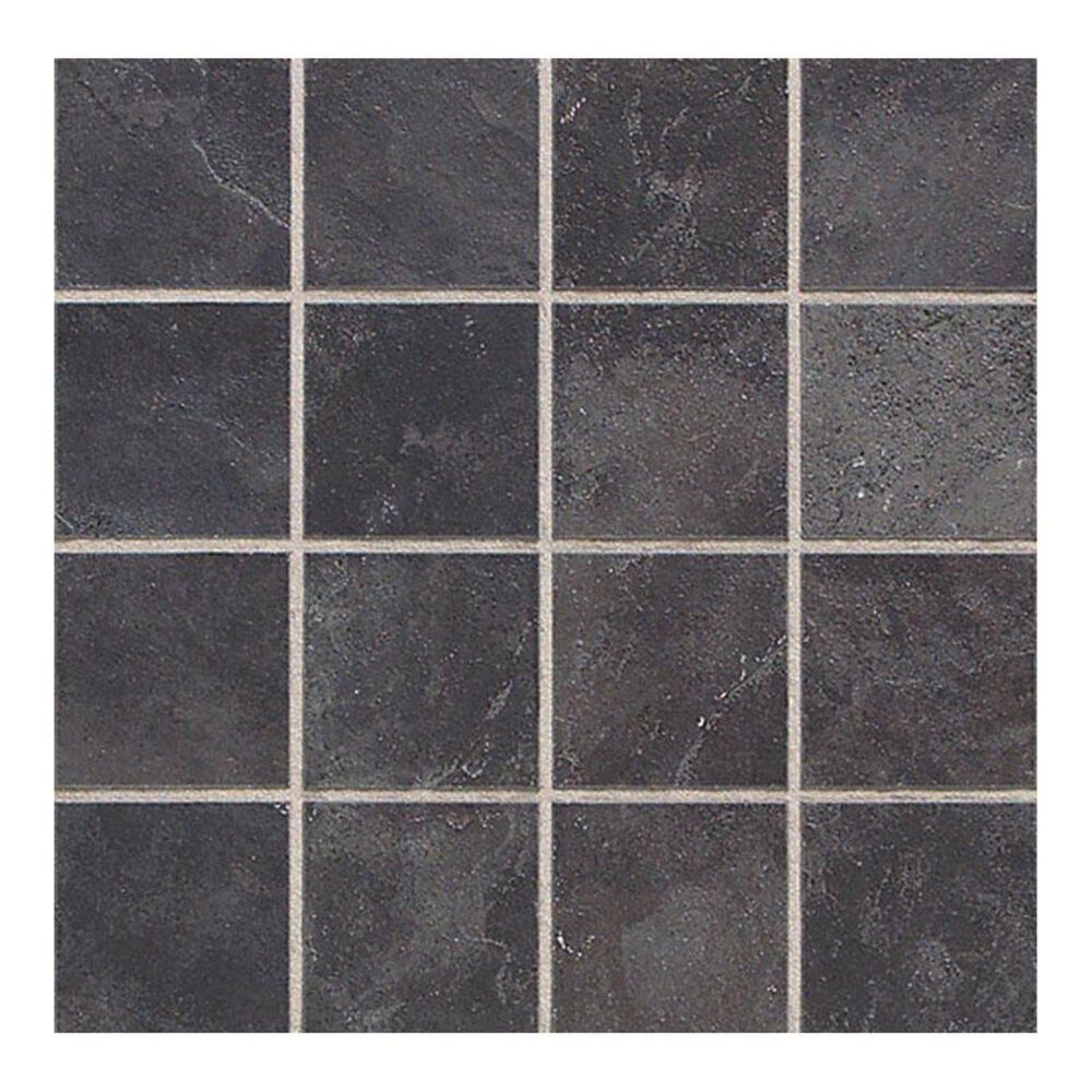 Dal-Tile Continental Slate Asian Black 12" x 24" Porcelain Mosaic Sheet, , large