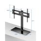 ErgoAV Tabletop Stand with Swivel for 40" - 75" TVs in Black, , large