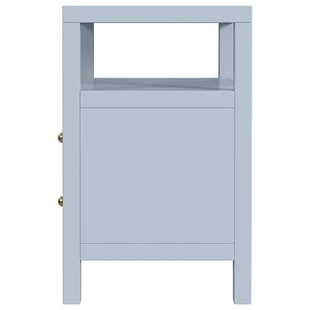 Butler Specialty Company Nora 2 Drawer Nightstand with Open Shelf in Light Blue, , large