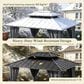 HOMLUX 10" x 12" Patio Hardtop Gazebo with Aluminum Posts in Dark Gray, , large