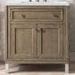 James Martin Vanities Chicago 30" Single Bathroom Vanity in Whitewashed Walnut with 3 cm Ethereal Noctis Quartz Top and Rectangular Sink, , large