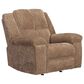 Simeon Collection Bronco Manual Rocker Recliner in Plush Tobacco, , large