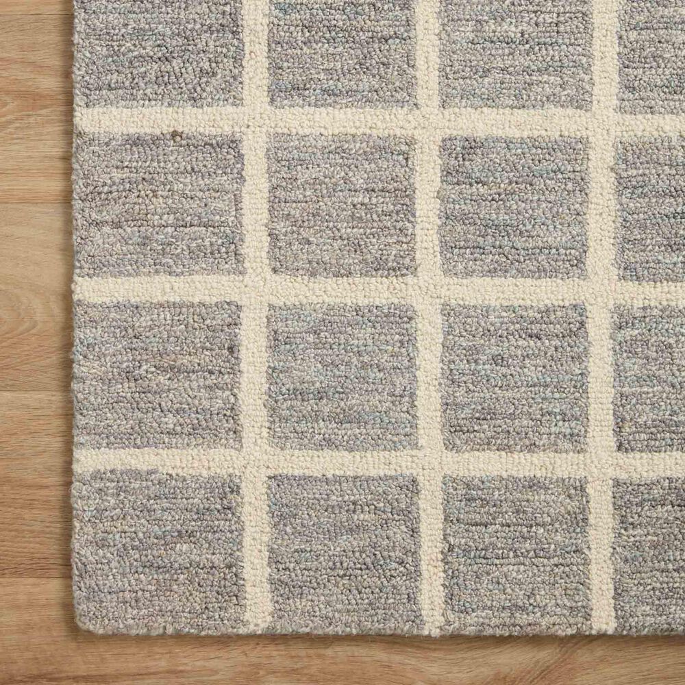 Chris Loves Julia x Loloi Polly 2&#39; x 5&#39; Slate and Ivory, , large