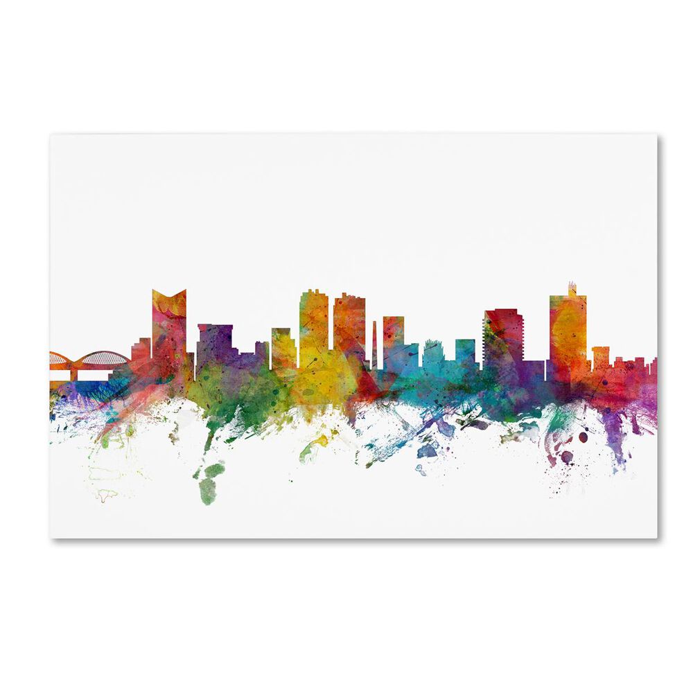 Timberlake Michael Tompsett "Fort Worth Texas Skyline" Canvas Art, , large