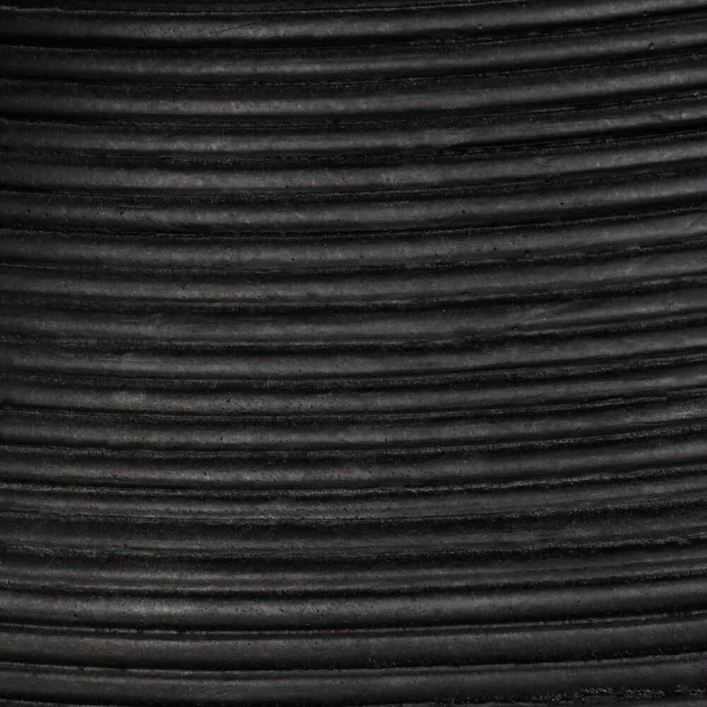 Hearth and Haven Outdoor Round Side Table with Ribbed Texture in Black, , large