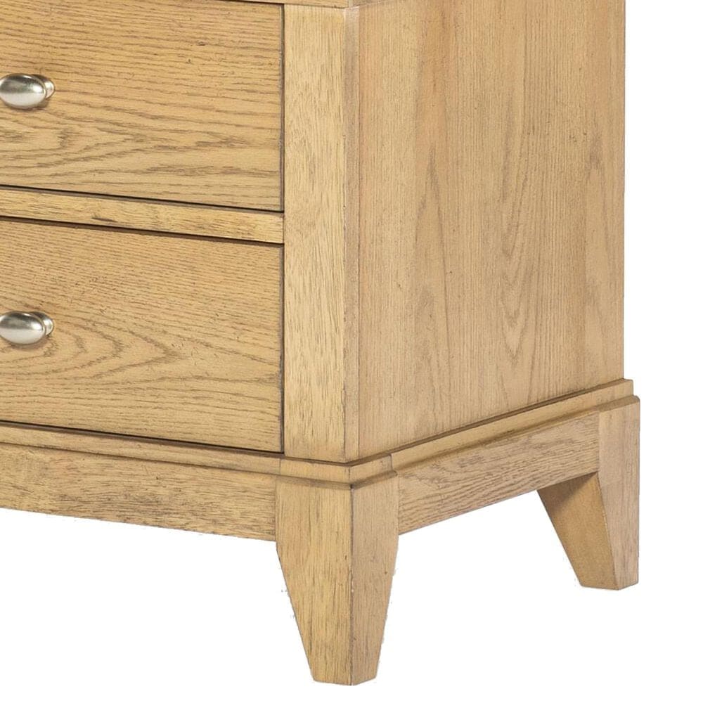 St Claire Home Today's Traditions 3 Drawer Nightstand in Natural Hickory, , large