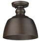 Golden Lighting Holmes Flush Mount in Rubbed Bronze, , large