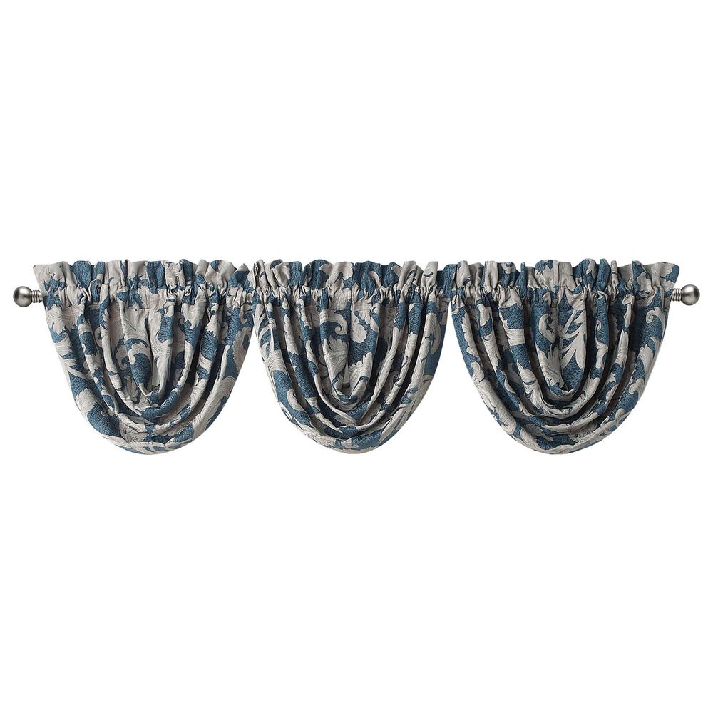 BCP Home Waterford Laurent Valance in Navy (Set of 3), , large