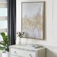 CosmoLiving by Cosmopolitan 40" x 30" Abstract Wall Art in Silver, White, Gold and Gray, , large
