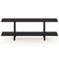 HOMLUX Turn-N-Tube 2-Tier Wide Display Shelf in Espresso and Black, , large