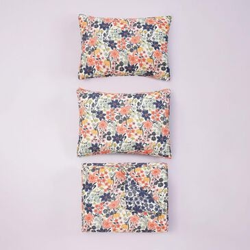 Spartina Marsh Hens 3-Piece Full/Queen Floral Quilt Set in Coral, Pink, Green and Navy, , large
