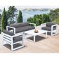 Blue River Aelani 4-Piece Patio Chat Set in White, , large
