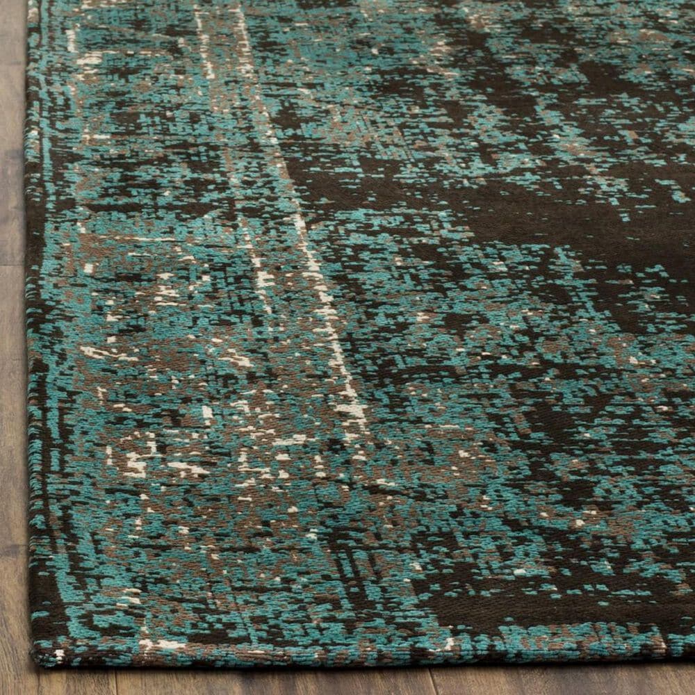 Safavieh Classic Vintage CLV225A 5&#39; x 8&#39; Teal and Brown Area Rug, , large