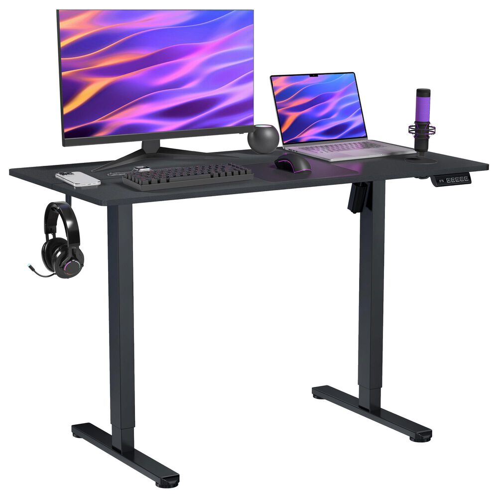 Rta Products Llc Vega Electric Standing Desk in Black, , large