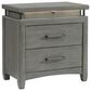 Davis International Cameron 3-Drawer Nightstand in Gray, , large