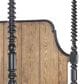 Legacy Classic Vintage Market Queen Canopy Bed in Barnwood Oak and Kettle Black, , large