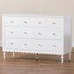 Baxton Studio Roni 7-Drawer Dresser in White, , large