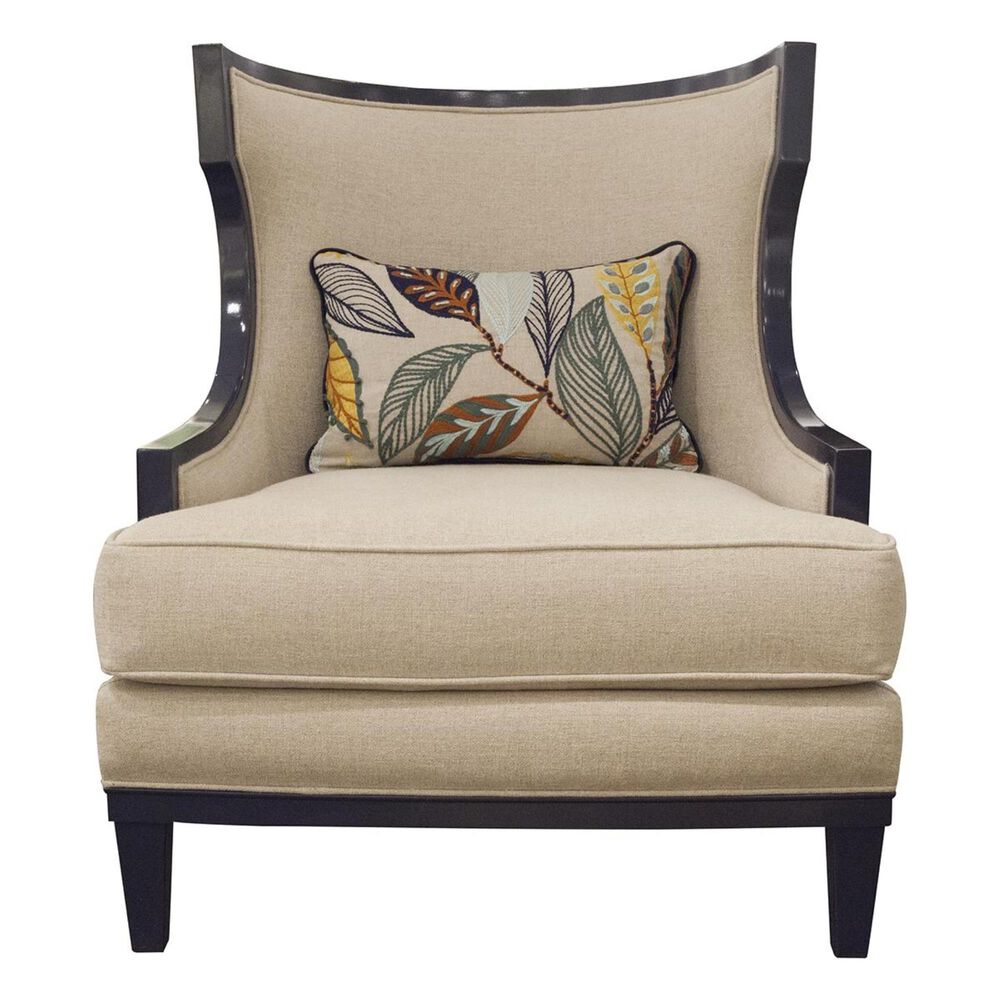 Massoud Wing Back Accent Chair in Winnow Natural, , large