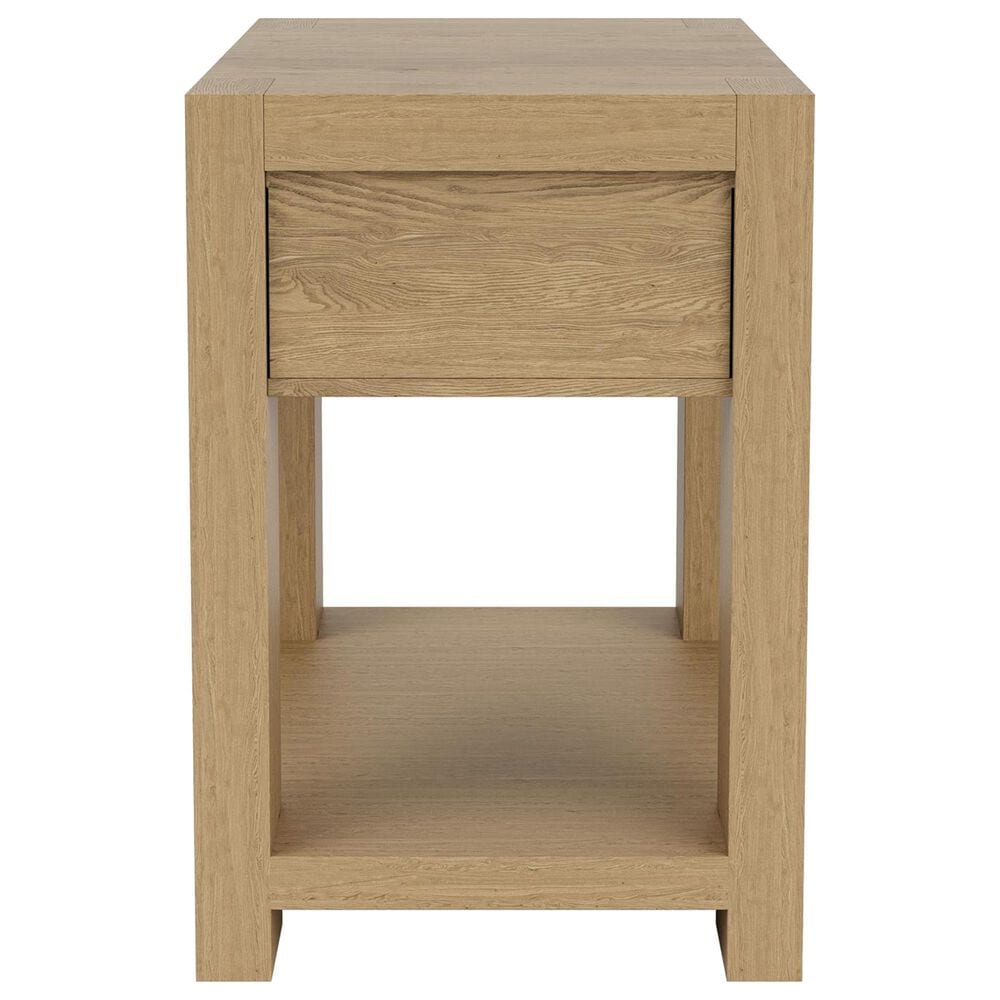 Shannon Hills Davie 1-Drawer Chairside Table in Pale Oak, , large