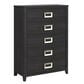 Mayberry Hill Tobias 5-Drawer Chest in Black, , large